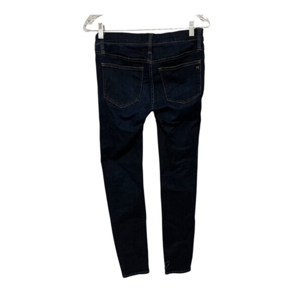 Madewell Size 25 Maternity Adjustable Skinny Jeans in Lakespur Wash - Picture 3 of 10